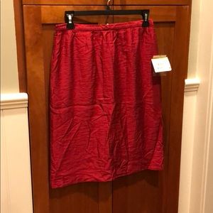Anne Klein, Ruby Red Skirt, Tags attached